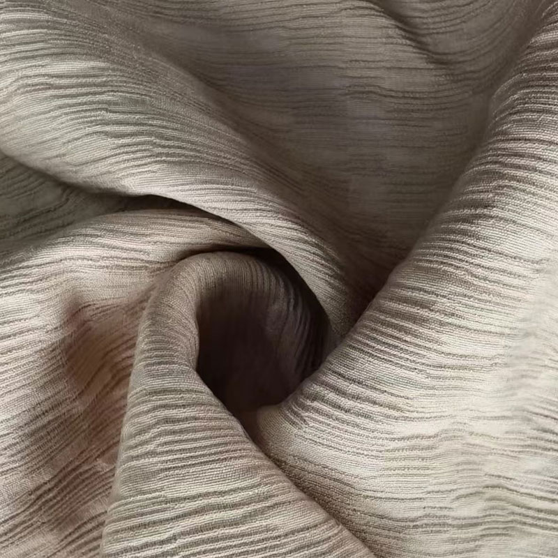 Tela Jacquard de Rayón de Filamento Simple de Nylon con Textura Acordonada Distinta