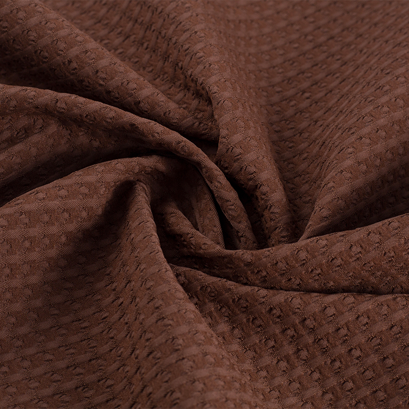 Tejido Jacquard de doble capa elástico de trama de poliéster reciclado de ocio T800 de 160 g/m2
