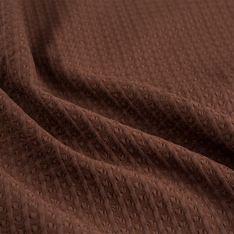 Tejido Jacquard de doble capa elástico de trama de poliéster reciclado de ocio T800 de 160 g/m2