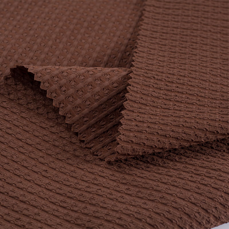 Tejido Jacquard de doble capa elástico de trama de poliéster reciclado de ocio T800 de 160 g/m2