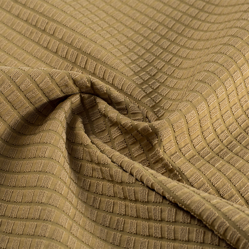 tela al aire libre del telar jacquard de la textura del bloque del ocio de 150gsm 50D T800