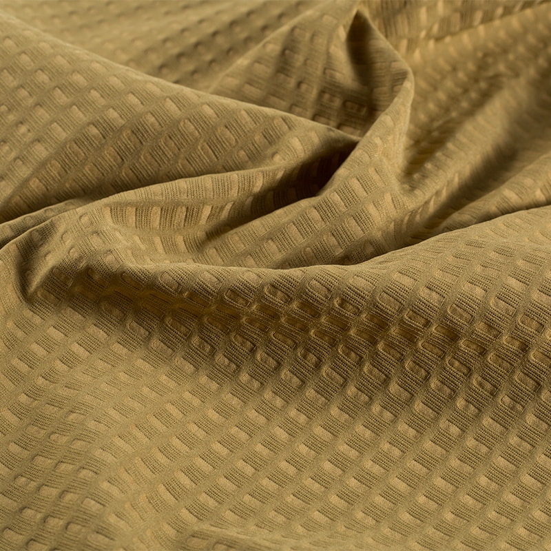 tela al aire libre del telar jacquard de la textura del bloque del ocio de 150gsm 50D T800