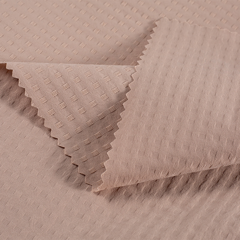 Tela Jacquard con control de burbujas de poliéster reciclado 75D T8 de 120gsm/m2