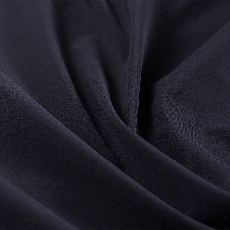 Serie reciclada de la tela del ocio del poliéster de la armadura llana del algodón de CoolSilk del estiramiento de 160gsm 40S